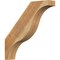 Ekena Millwork 4"W x 22"D x 22"H Funston Rough Sawn Knee Brace, Western Red Cedar BRC04X22X22FST00RWR - alternate 1